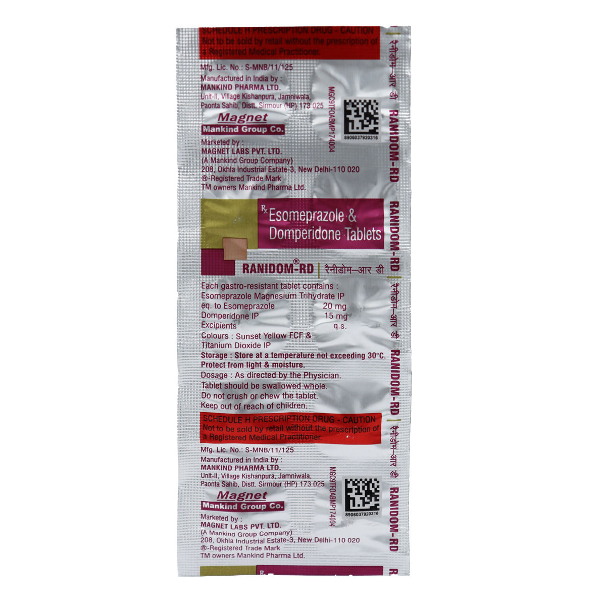 Ranidom RD Tablet 10's Price, Uses, Side Effects, Composition Apollo