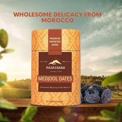 Rasayanam Medjool Dates, 500 gm, Pack of 1