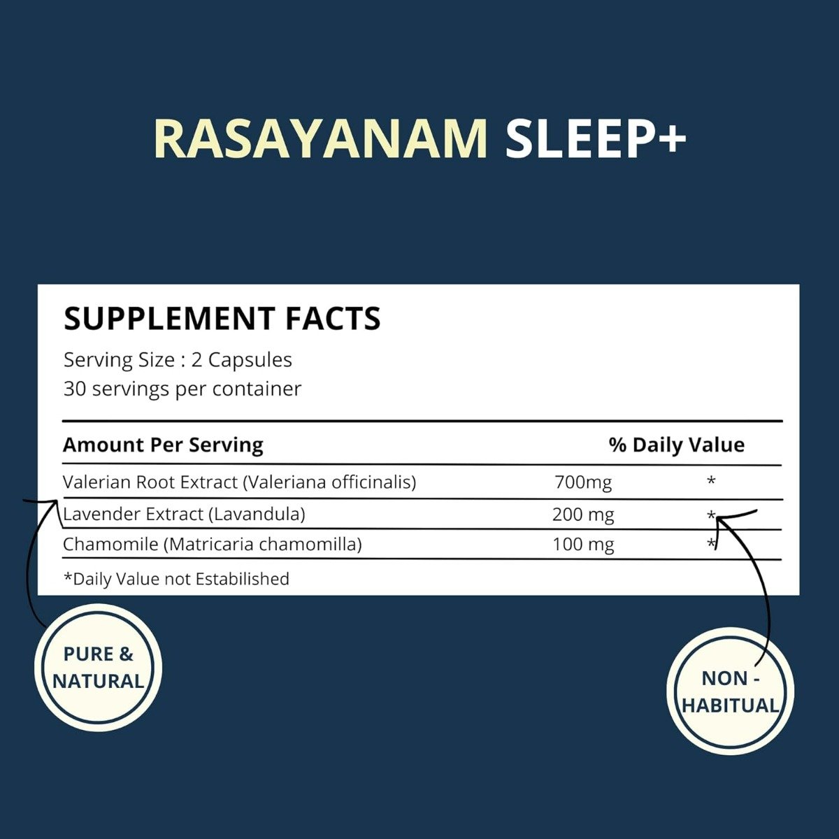 Rasayanam Sleep+, 60 Capsules, Pack of 1 Rasayanam Sleep+, 60 Capsules, Pack of 1