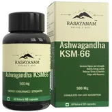 Rasayanam Ashwagandha KSM-66 500mg, 60 Capsules, Pack of 1