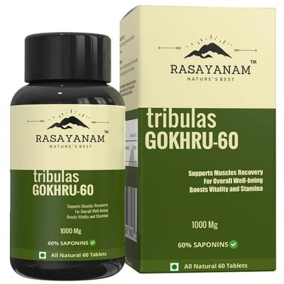 Rasayanam Tribulas Gokhru-60 1000mg, 60 Tablets, Pack of 1