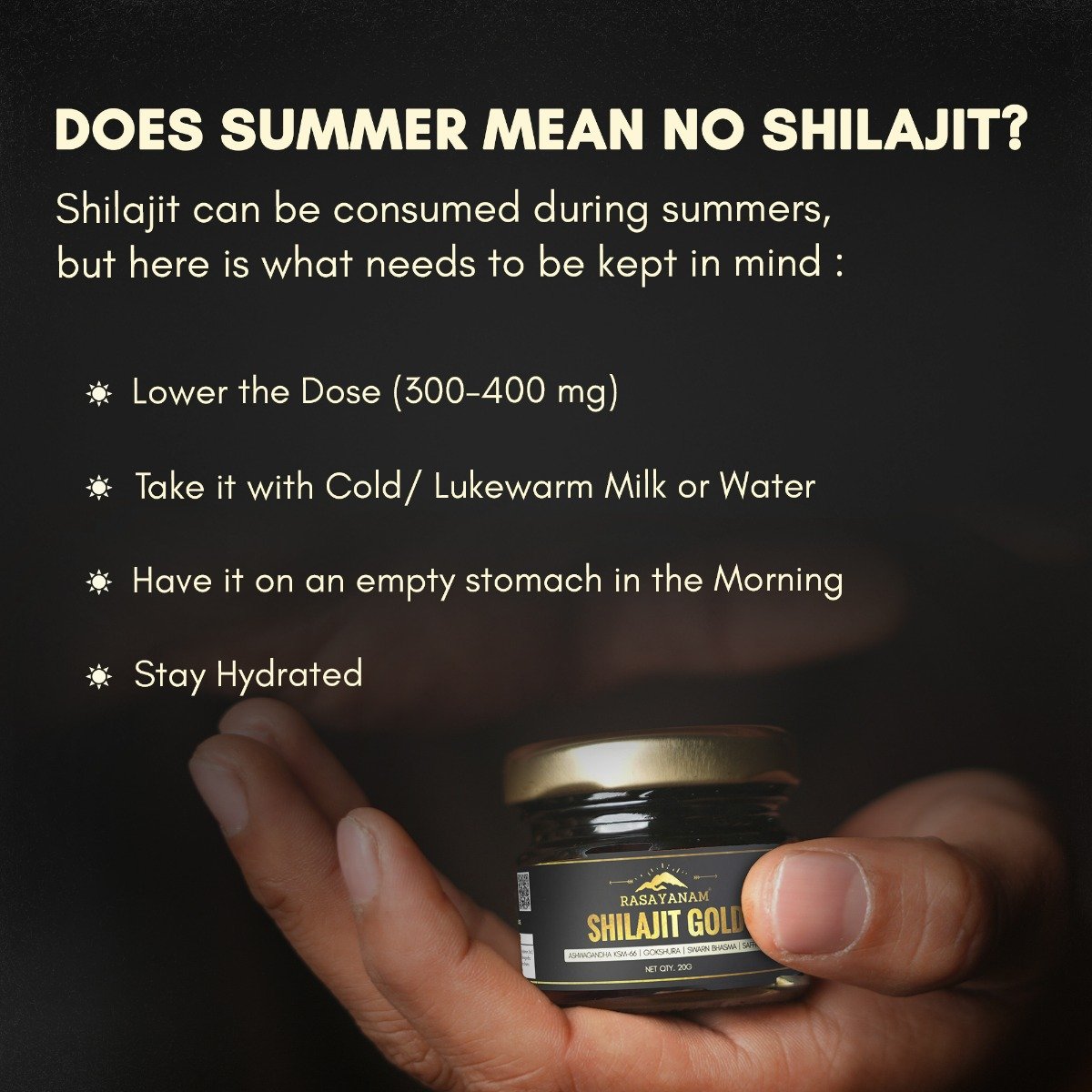 Rasayanam Shilajit Gold Resin, 20 gm, Pack of 1 Rasayanam Shilajit Gold Resin, 20 gm, Pack of 1