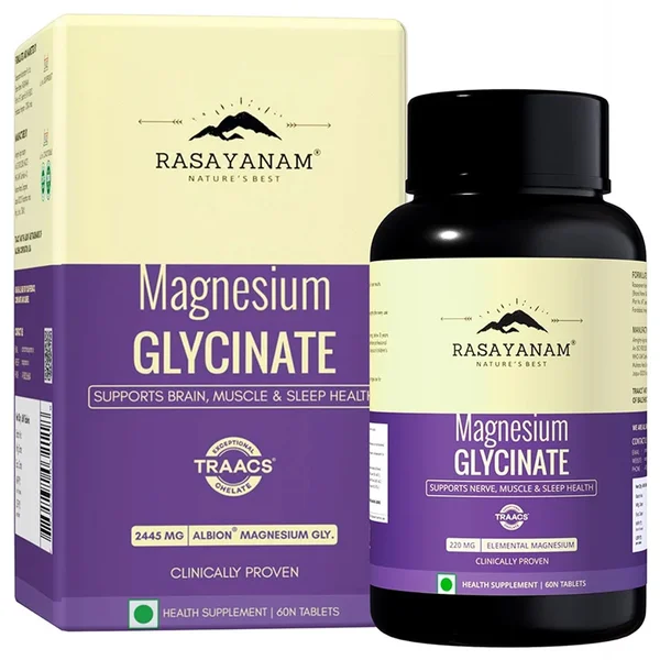 Rasayanam Magnesium Glycinate, 60 Tablets