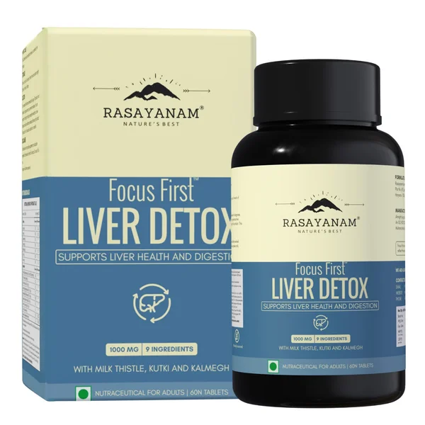 Rasayanam 1000Mg Liver Detox Tablets, 60 Count