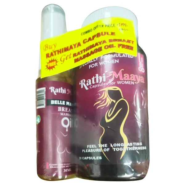 Rathi Maaya Women Capsules, 30 Count (Massage Oil Free 30ml)