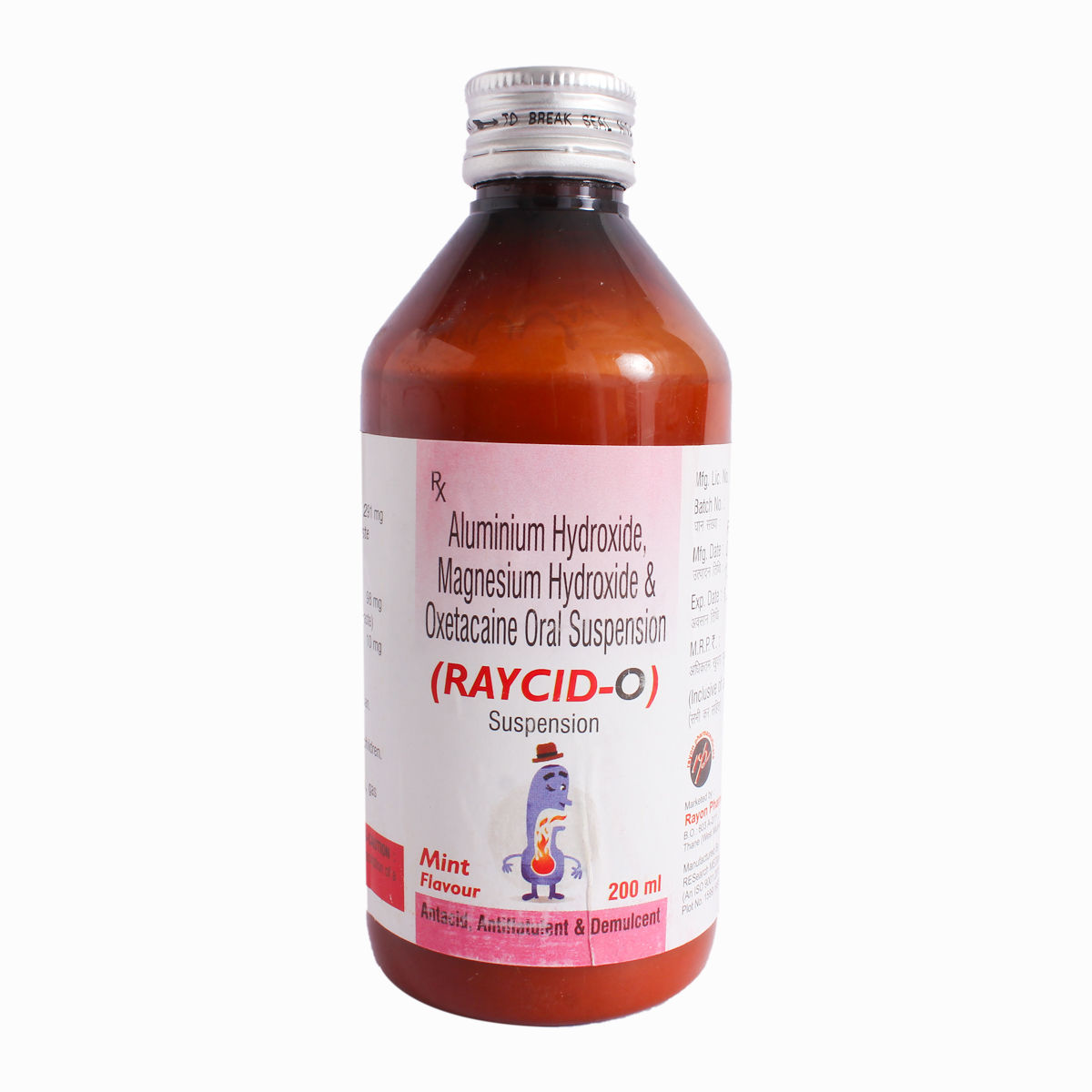 Buy Raycid-O Mint Oral Suspension 200 ml Online