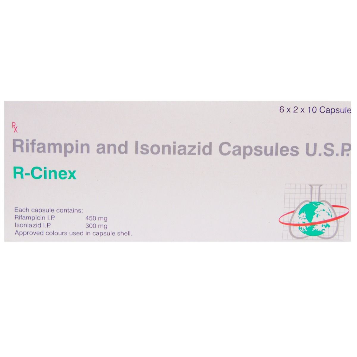 Buy RCINEX R CIN + INH 450MG CAPSULE Online