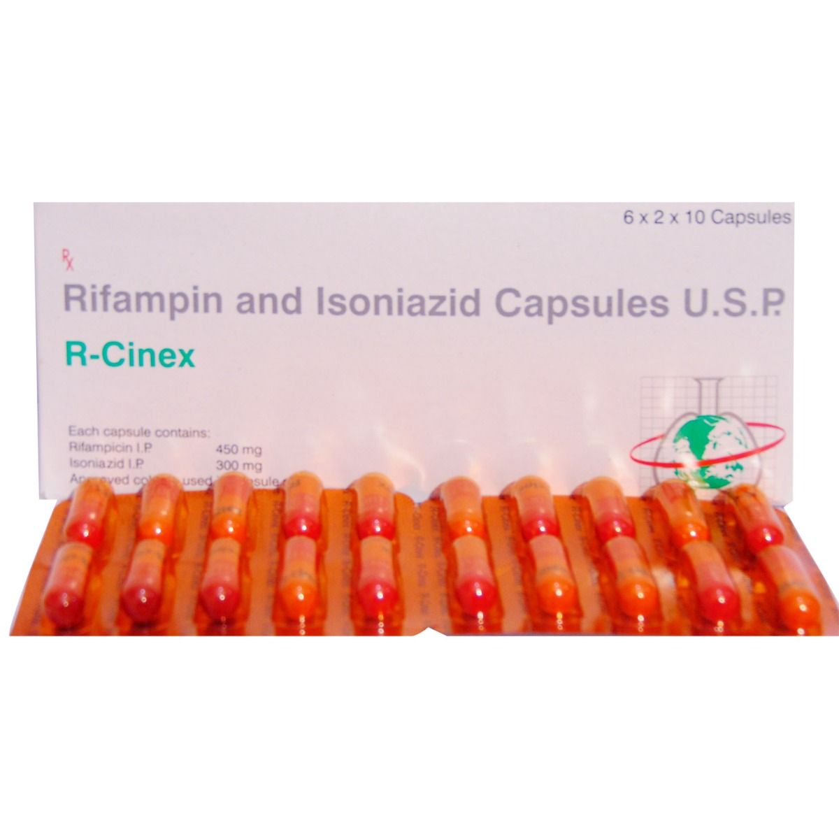 RCINEX R CIN + INH 450MG CAPSULE Price, Uses, Side Effects, Composition ...