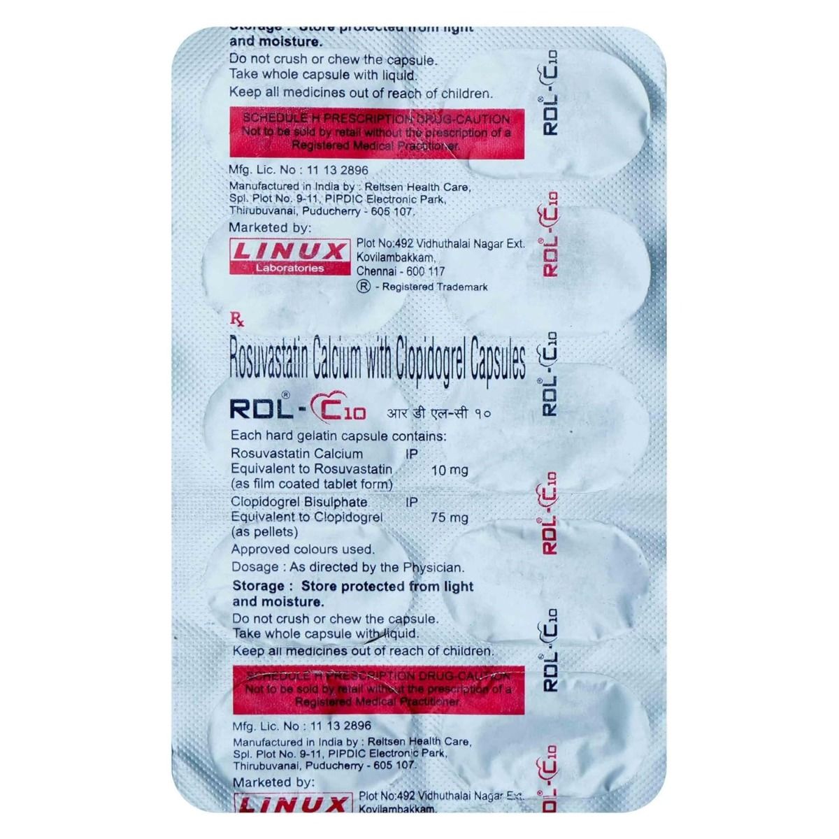 Rdl Powder Buy RDL-C 10 Capsule online | Uses, Side Effects, Price and substitutes ...