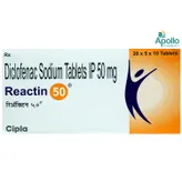 Reactin 50 Tablet 10's, Pack of 10 TABLETS