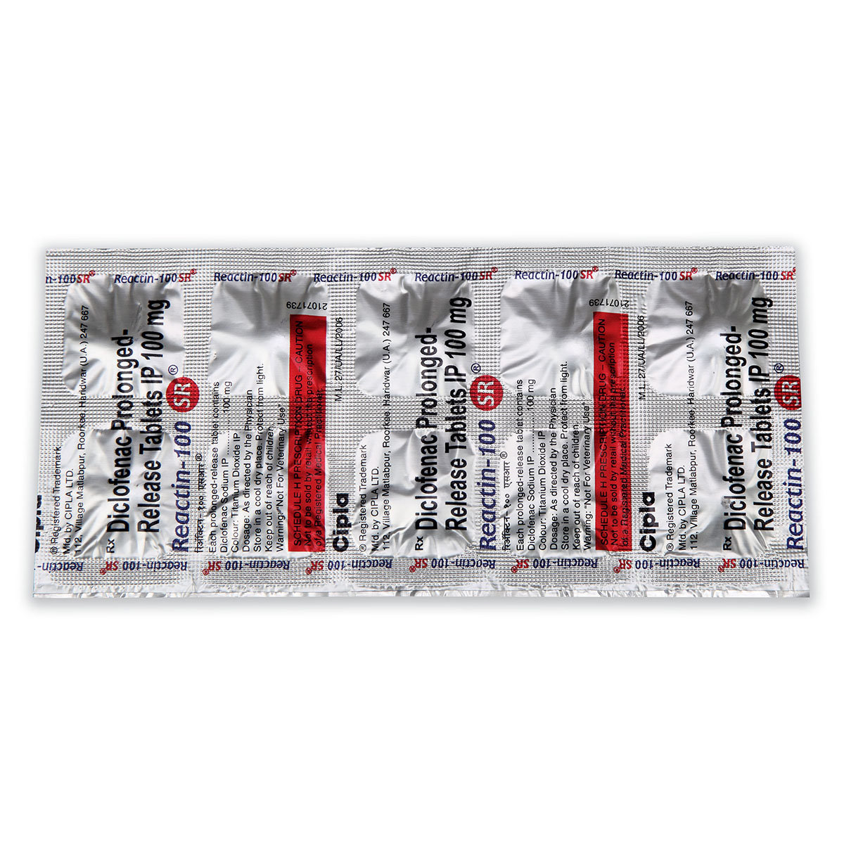 Reactin-100 SR Tablet 10's, Pack of 10 TABLETS Reactin-100 SR Tablet 10's, Pack of 10 TABLETS