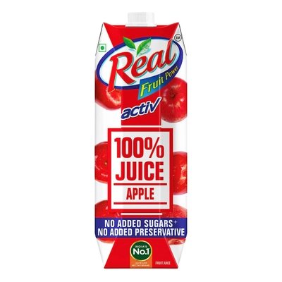 Real Fruit Power Activ 100% Apple Fruit Juice, 1 Litre, Pack of 1