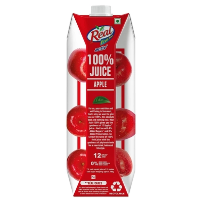 Real Fruit Power Activ 100% Apple Fruit Juice, 1 Litre, Pack of 1