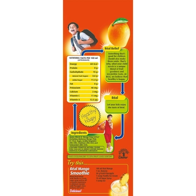 Real Fruit Power Mango Flavour Juice, 1 Litre, Pack of 1