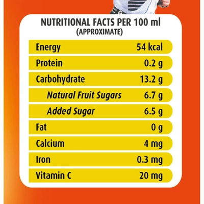 Real Fruit Power Orange, 200 ml, Pack of 1