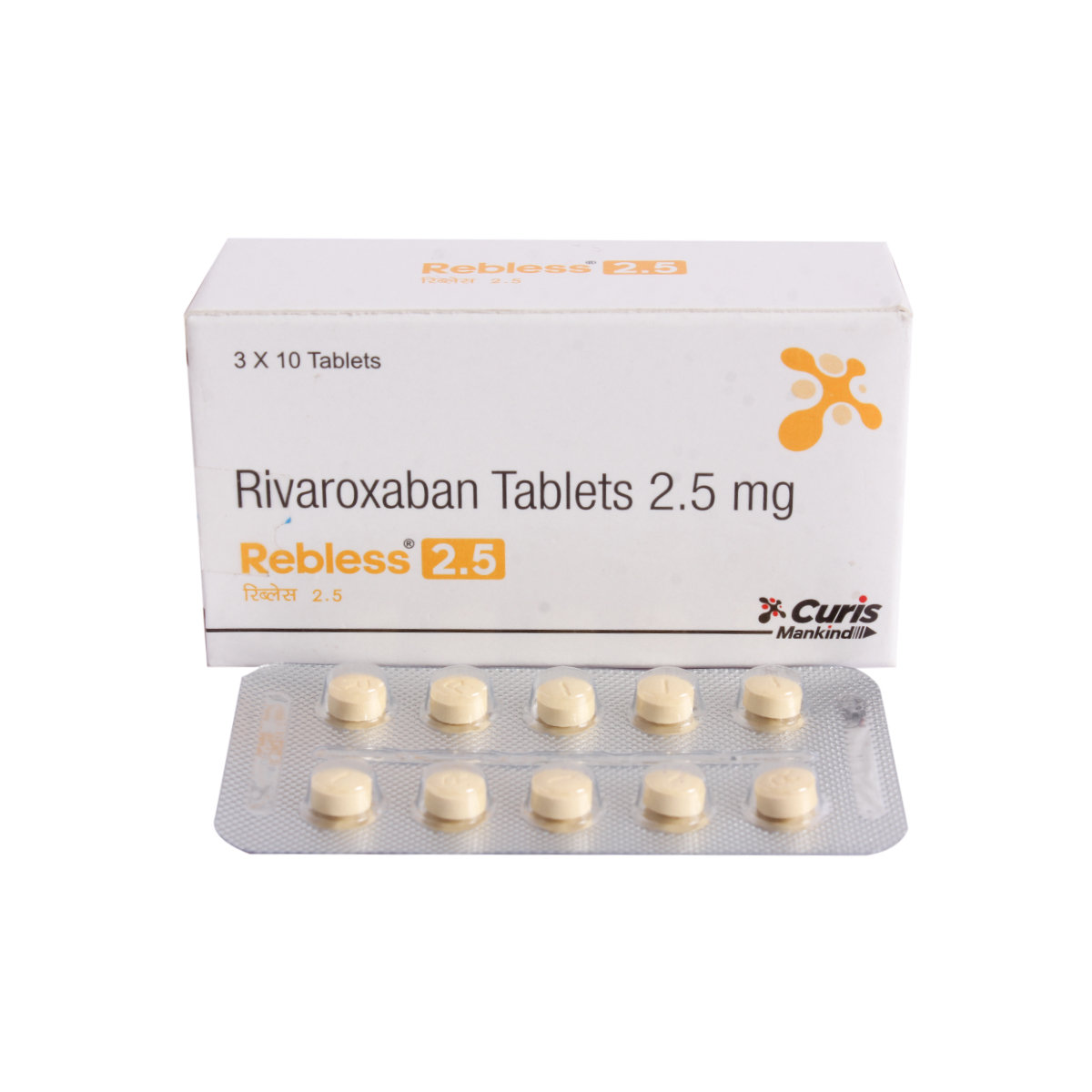 Rebless 2.5 Tablet 10's, Pack of 10 TABLETS Rebless 2.5 Tablet 10's, Pack of 10 TABLETS