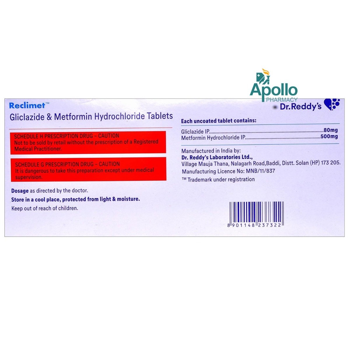 Reclimet Tablet 14's, Pack of 14 TABLETS Reclimet Tablet 14's, Pack of 14 TABLETS