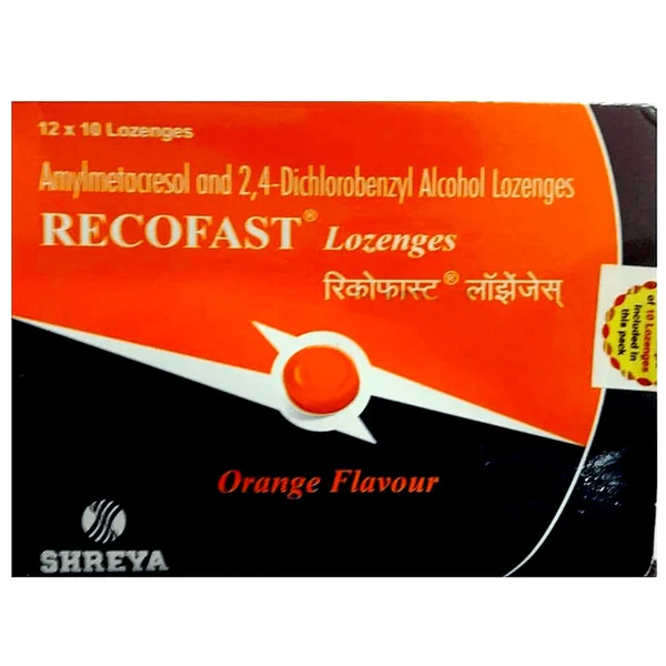 Recofast Orange Lozenges 10's