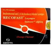 Recofast Orange Lozenges 10's, Pack of 10 LOZENGES