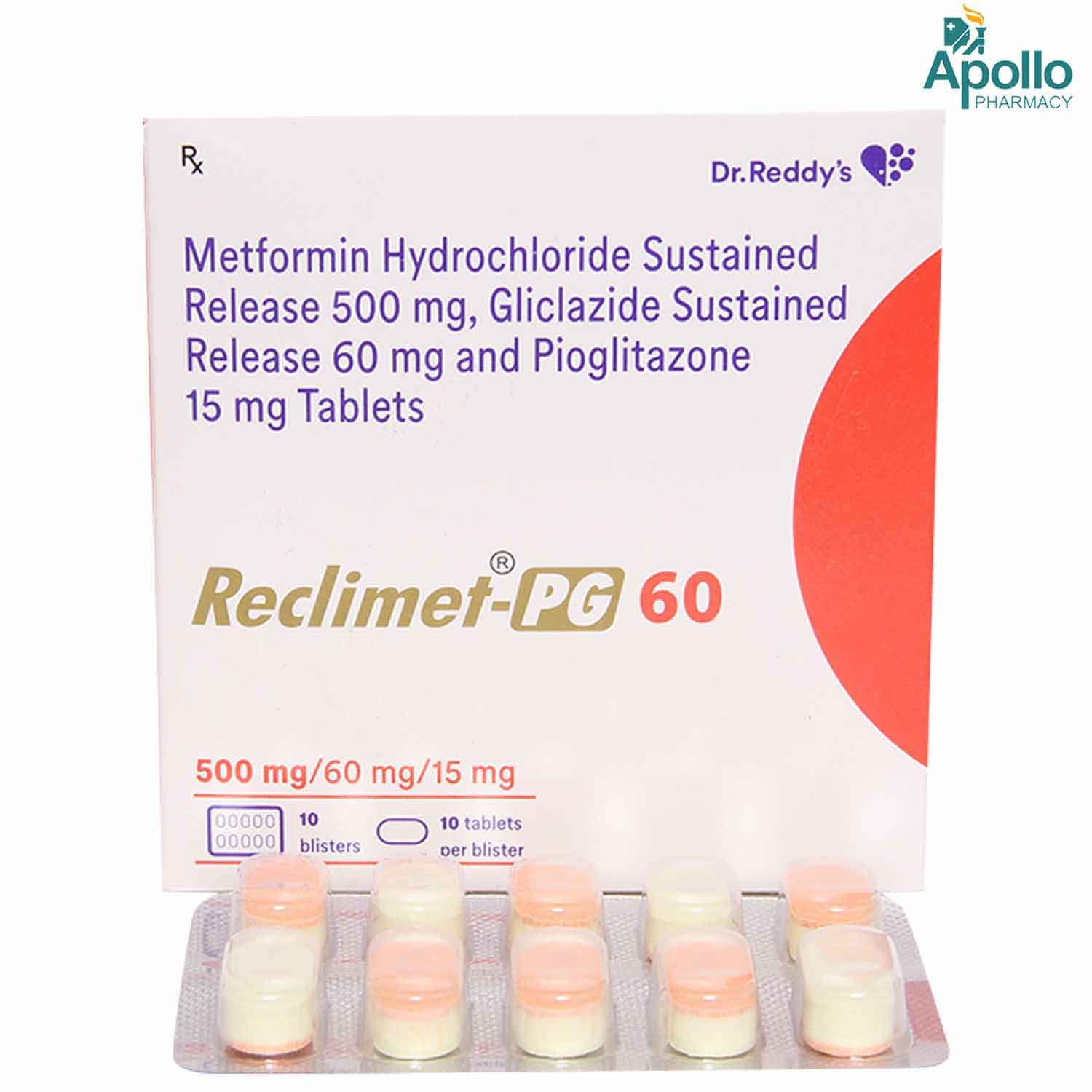 Reclimet PG 60 Tablet 10's, Pack of 10 TABLETS Reclimet PG 60 Tablet 10's, Pack of 10 TABLETS