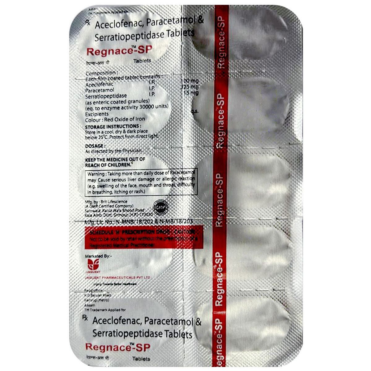 Regnace-SP Tablet 10's, Pack of 10 Regnace-SP Tablet 10's, Pack of 10