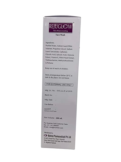 Rejuglow Skin Rejuvenating Face Wash 200 ml, Pack of 1