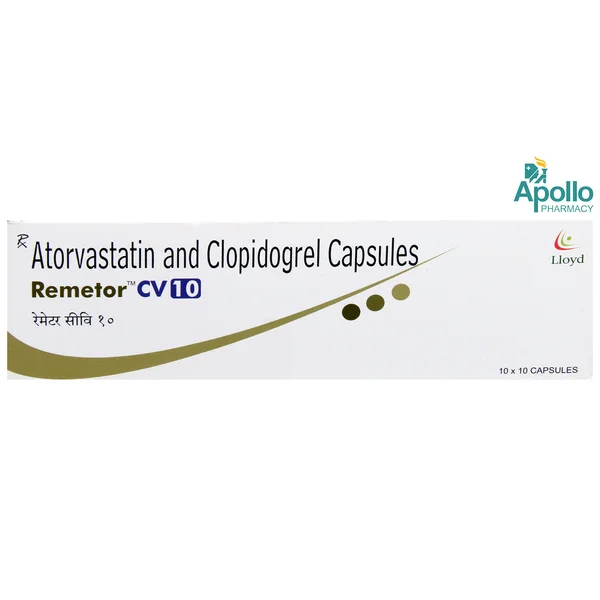 Remetor CV 10 Capsule 10's, Pack of 10 CAPSULES