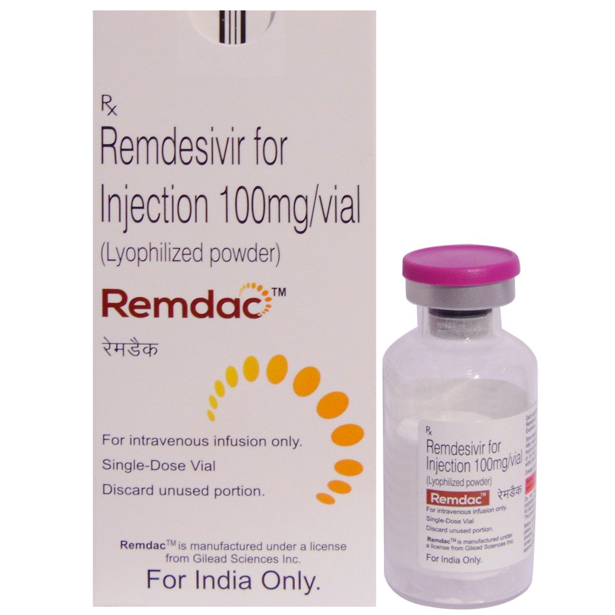 Remdac 100 mg Injection, Pack of 1 INJECTION Remdac 100 mg Injection, Pack of 1 INJECTION