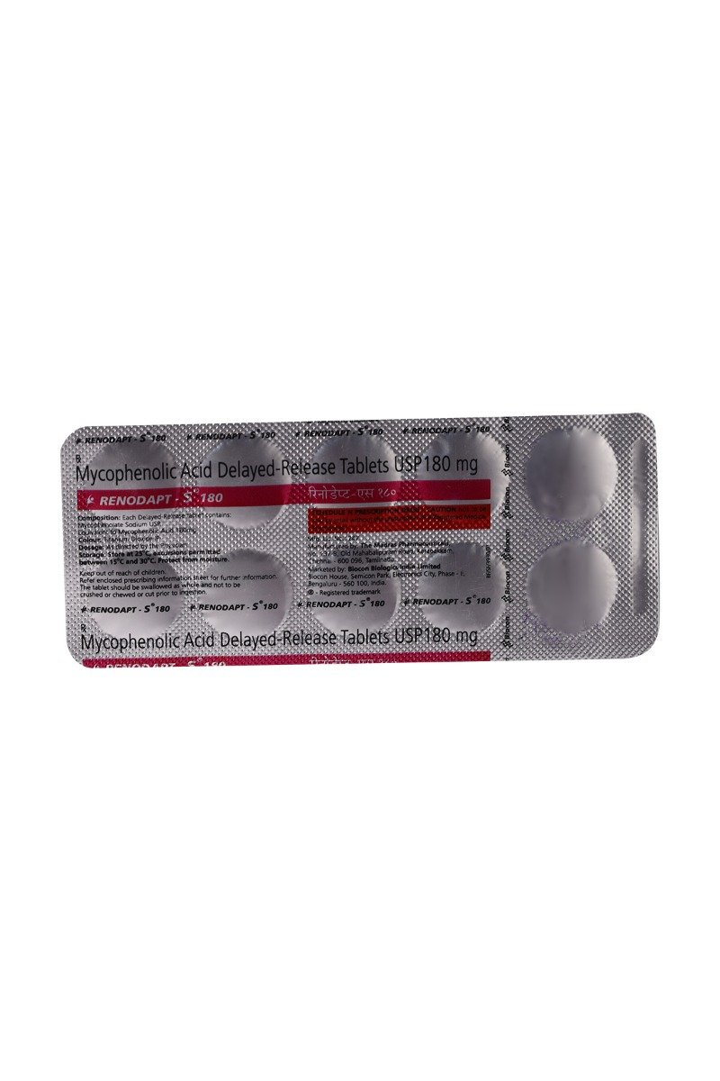Renodapt S 180 Tablet 10's, Pack of 10 TabletS Renodapt S 180 Tablet 10's, Pack of 10 TabletS