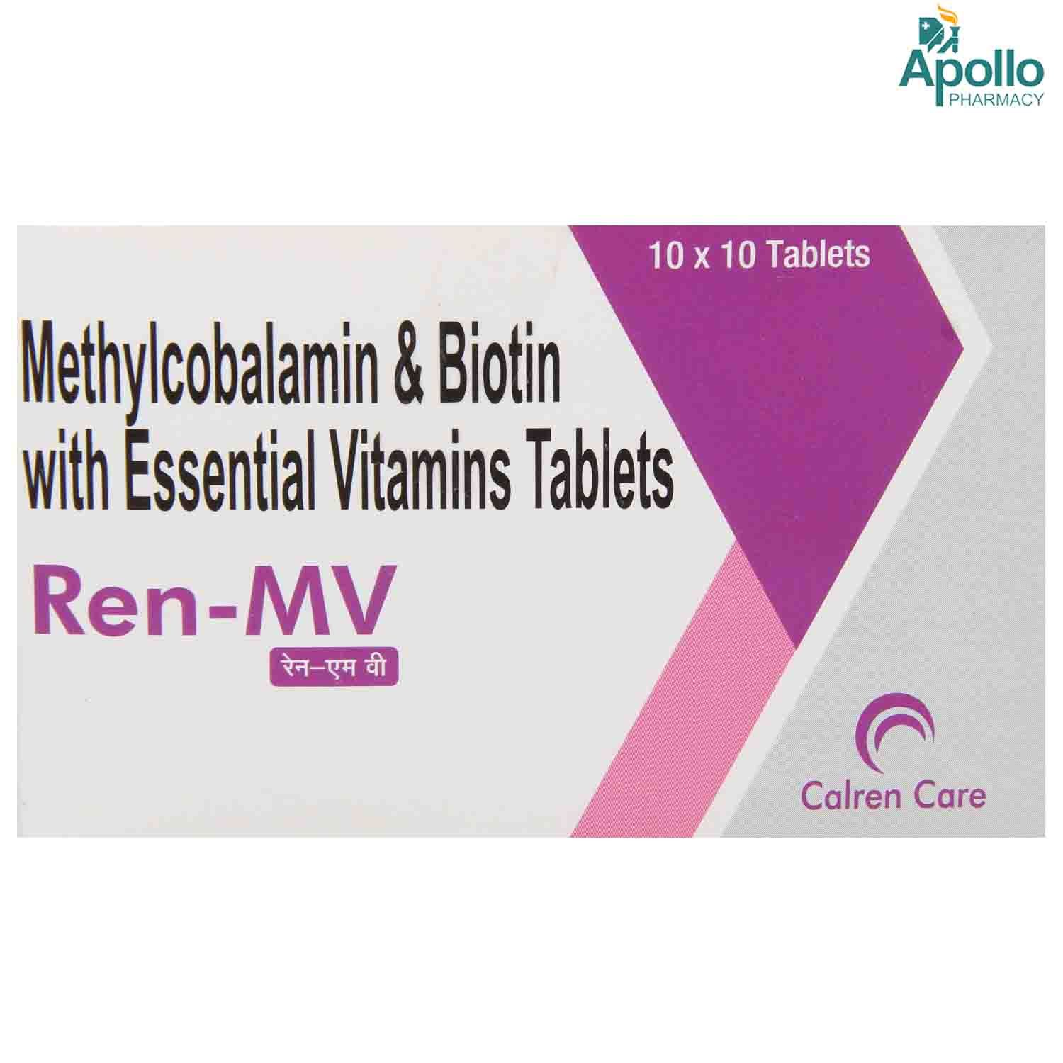 Buy Ren-MV Tablet 10's Online