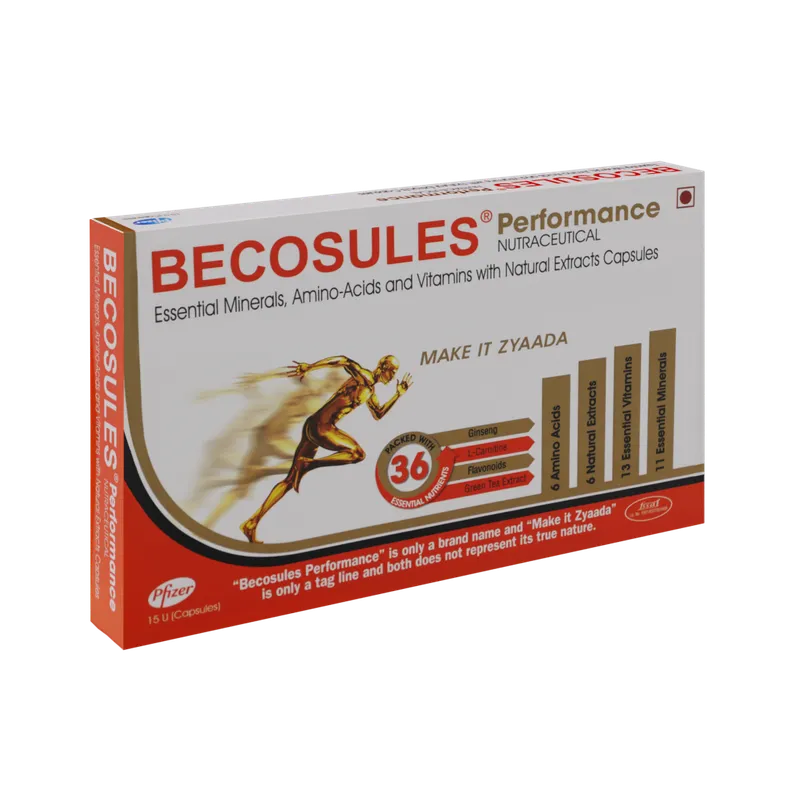 Buy Becosules Performance Capsule | 19 Minutes Delivery | Apollo Pharmacy