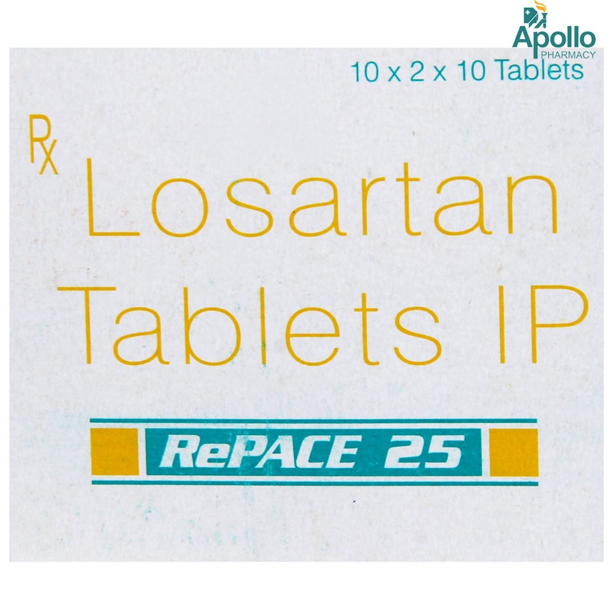 Repacet Repace 25 Tablet 10's Price, Uses, Side Effects, Composition - Apollo ...