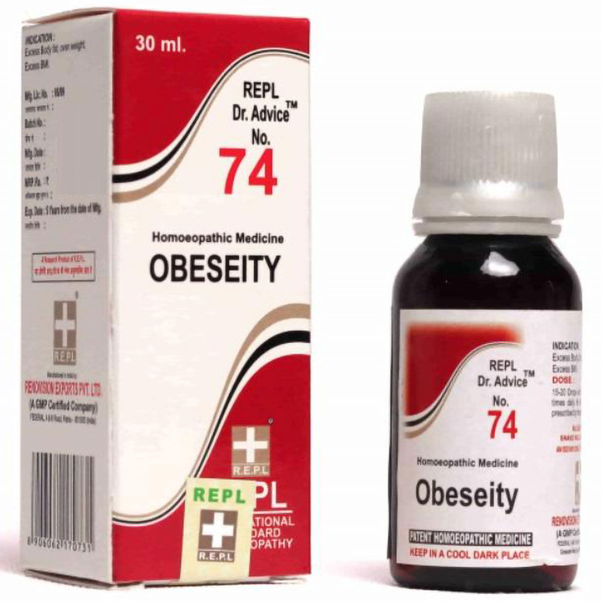 Buy REPL Dr. Advice No.74 Obeseity Drops, 30 ml | 19 Minutes