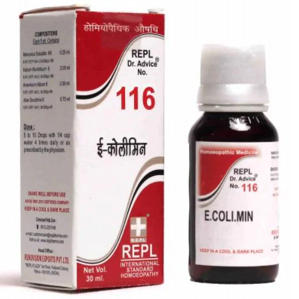 REPL Dr. Advice No.116 E.Coli.Min Drops, 30 ml