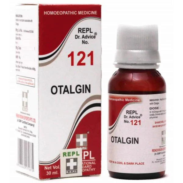 REPL Dr. Advice No.121 Otalgin Ear Pain Drops, 30 ml