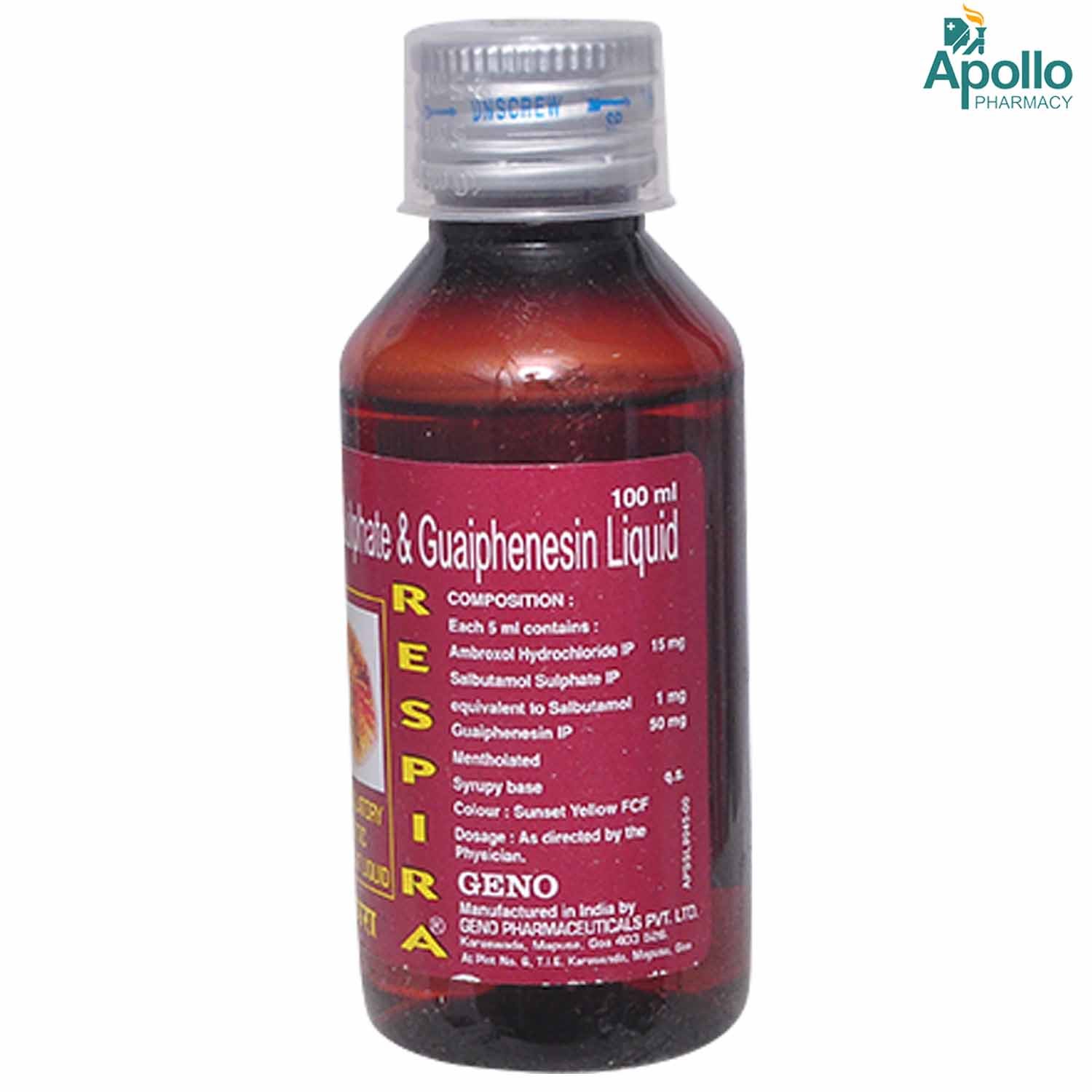 Respira Expectorant 100 ml, Pack of 1 Respira Expectorant 100 ml, Pack of 1