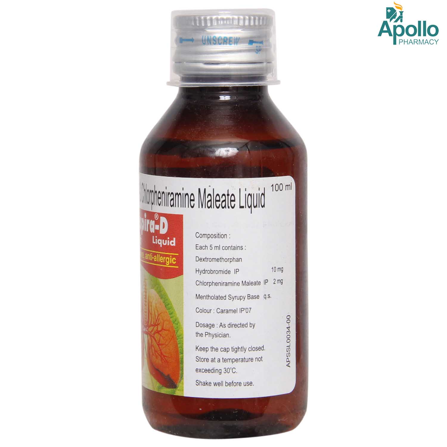 Respira D Liquid 100 ml, Pack of 1 Syrup Respira D Liquid 100 ml, Pack of 1 Syrup