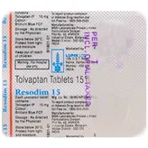 Resodim 15 Tablet 4's, Pack of 4 TABLETS