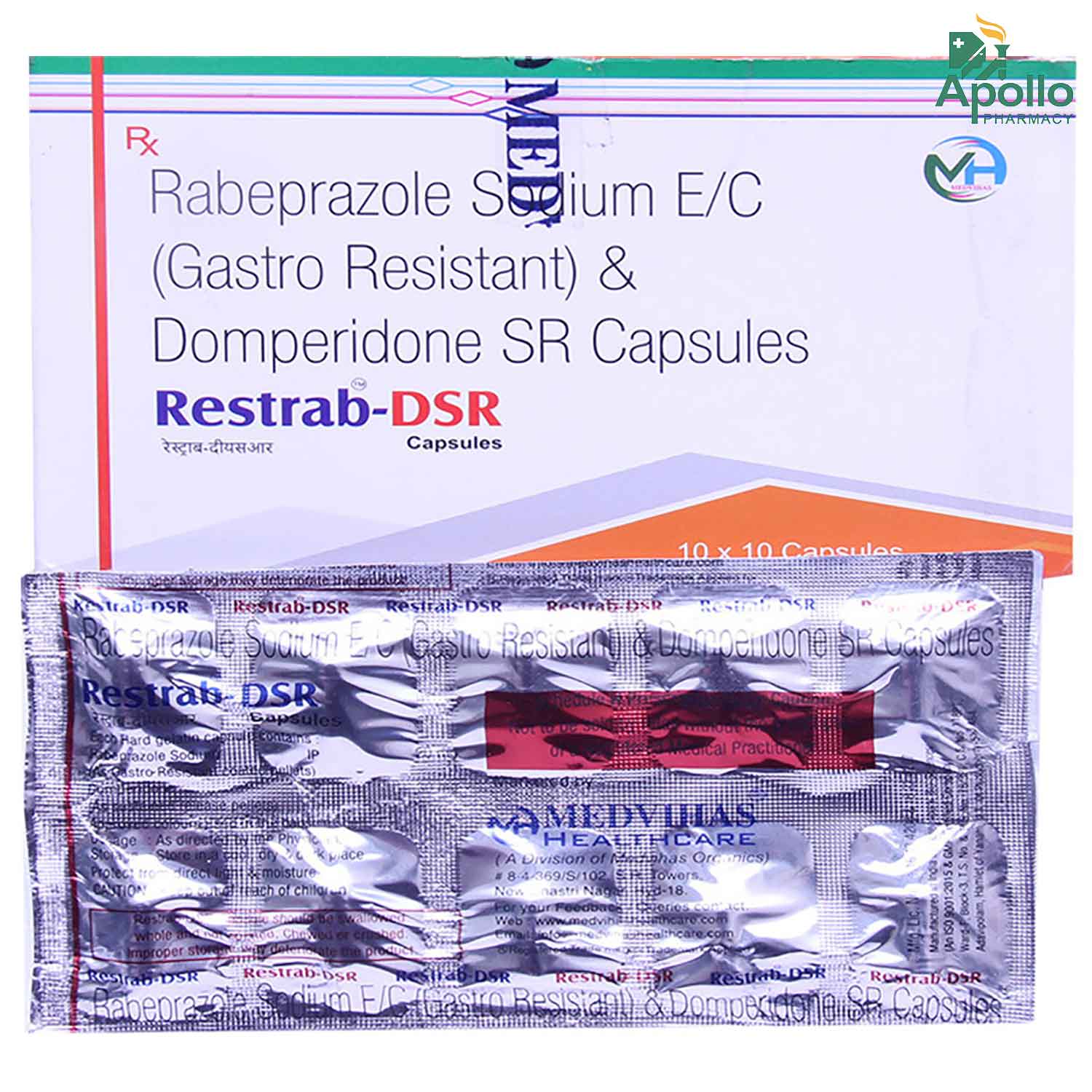 Restrab-Dsr Capsule 10's, Pack of 10 CAPSULES Restrab-Dsr Capsule 10's, Pack of 10 CAPSULES