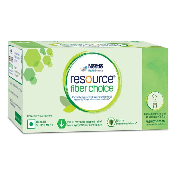 Nestle Resource Fiber Choice Powder, 86.8 gm (14 Sachets x 6.2 gm)
