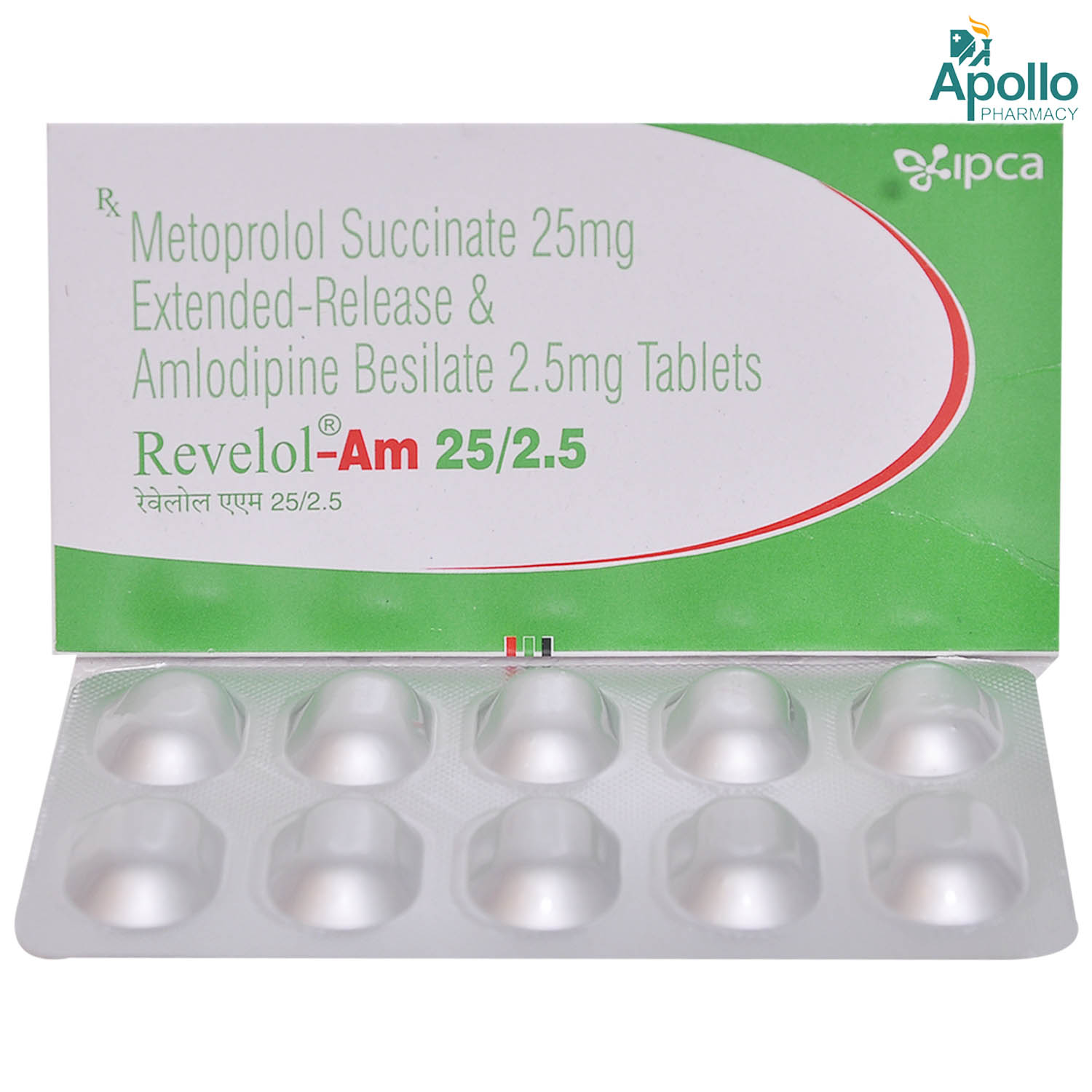 Revelol-AM 25/2.5 Tablet 10's, Pack of 10 TABLETS Revelol-AM 25/2.5 Tablet 10's, Pack of 10 TABLETS