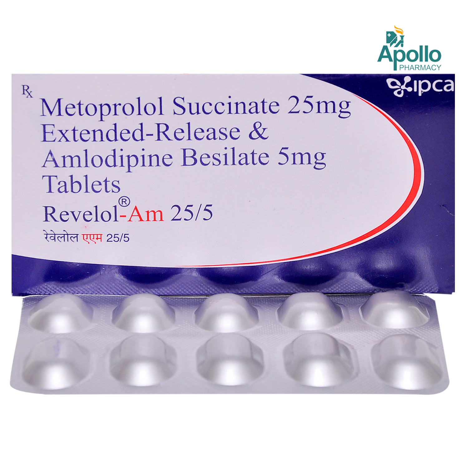 Revelol AM 25/5 Tablet 10's, Pack of 10 TABLETS Revelol AM 25/5 Tablet 10's, Pack of 10 TABLETS