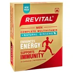 Revital for Men with Multivitamins, Calcium, Zinc & Natural Ginseng, 10 Capsules | For Daily Immunity Strong Bones, and Enhances Energy Level