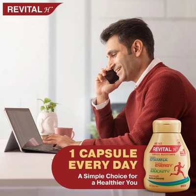 Revital H Complete Multivitamin for Men, 10 Capsules, Pack of 10