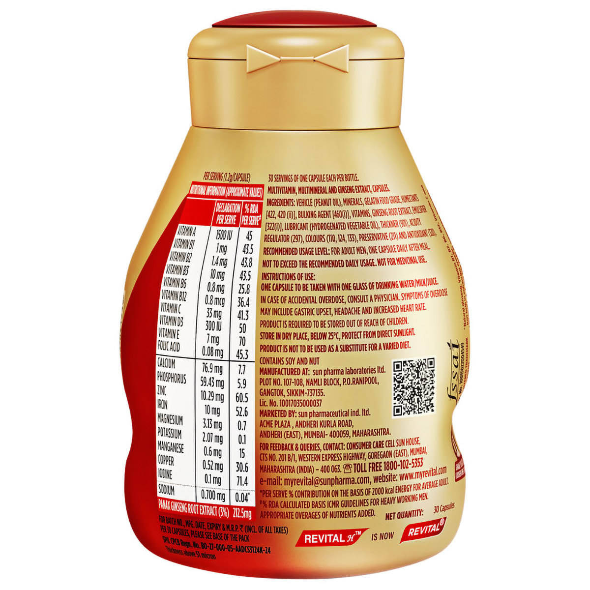 Revital Men Complete Multivitamin, 30 Capsules, Pack of 1 Revital Men Complete Multivitamin, 30 Capsules, Pack of 1