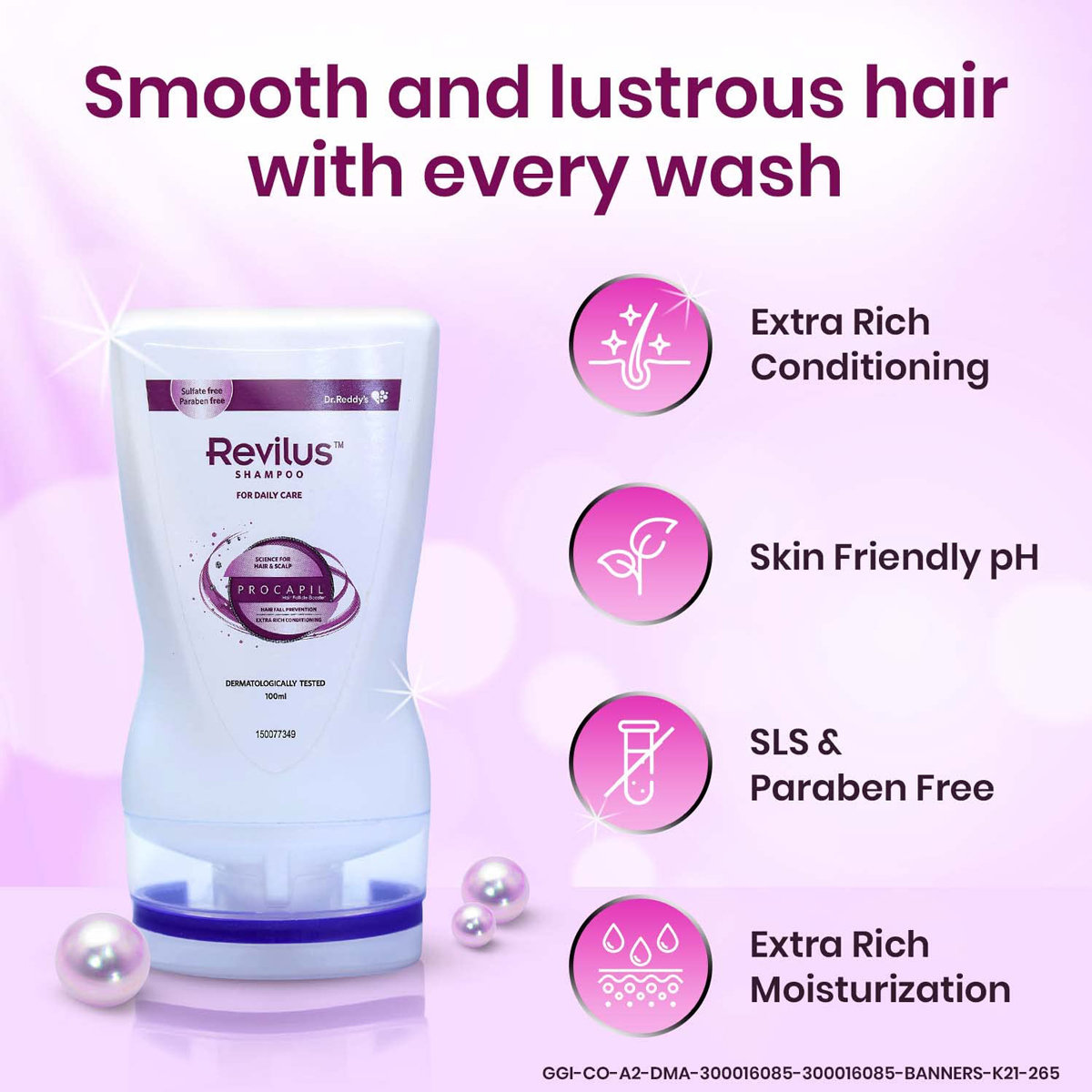 Revilus Shampoo, 100 ml, Pack of 1 Revilus Shampoo, 100 ml, Pack of 1