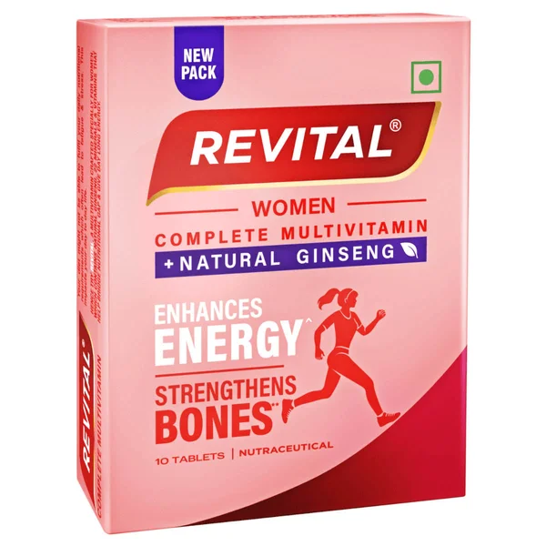 Revital Woman Complete Multivitamin with Natural Ginseng , 10 Tablets, Pack of 10