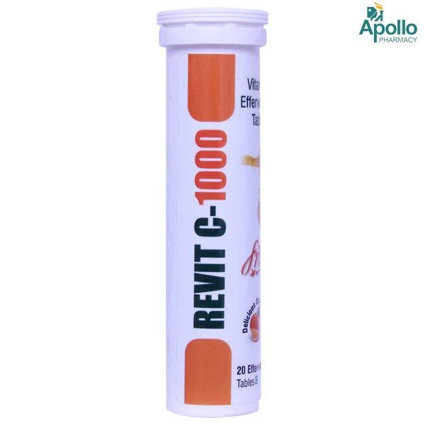 Revit C-1000 Sugar Free Orange Effervescent Tablet 20's, Pack of 1 TABLET