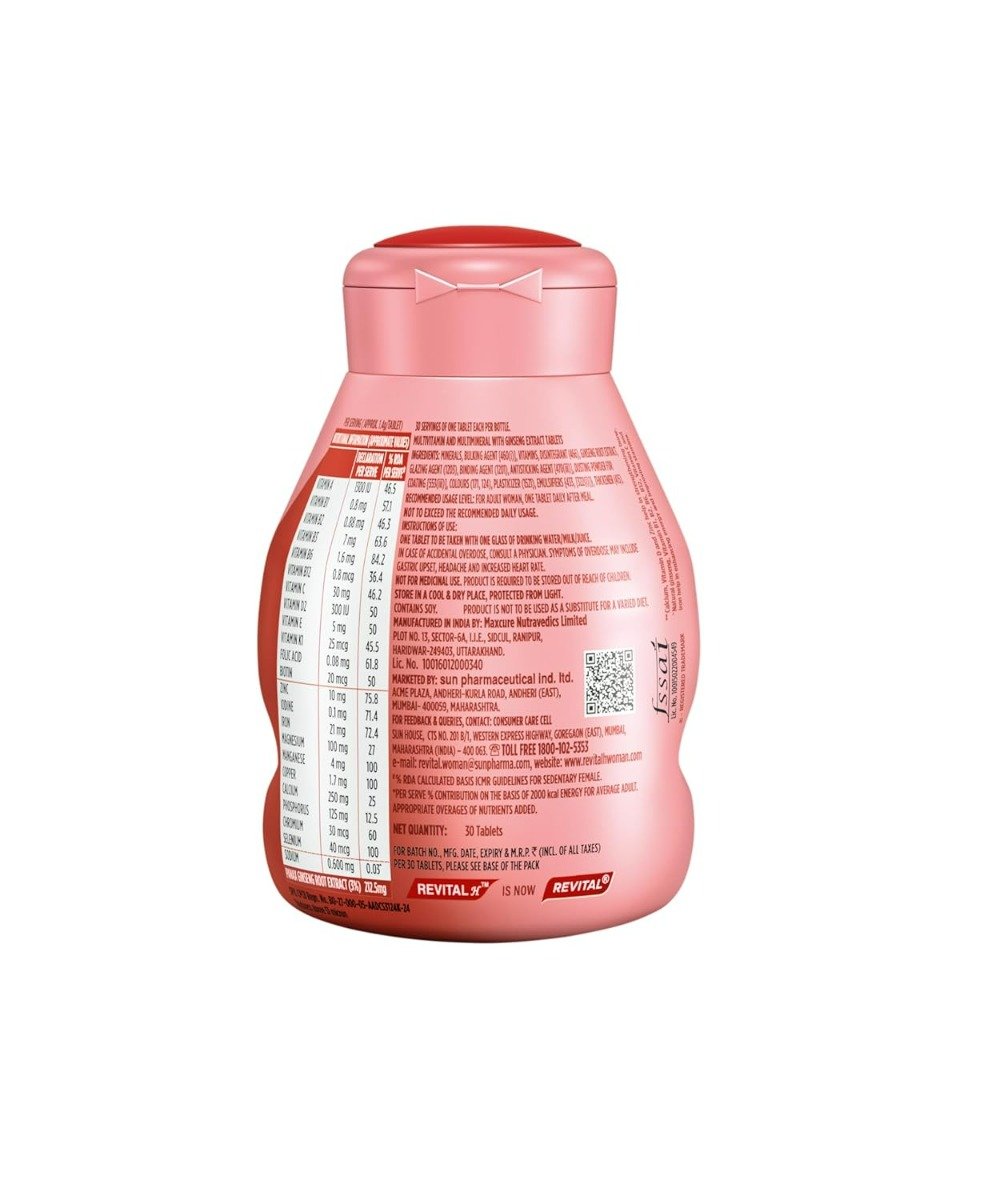 Revital Woman Complete Multivitamin with Natural Ginseng, 60 Tablets, Pack of 1 Revital Woman Complete Multivitamin with Natural Ginseng, 60 Tablets, Pack of 1