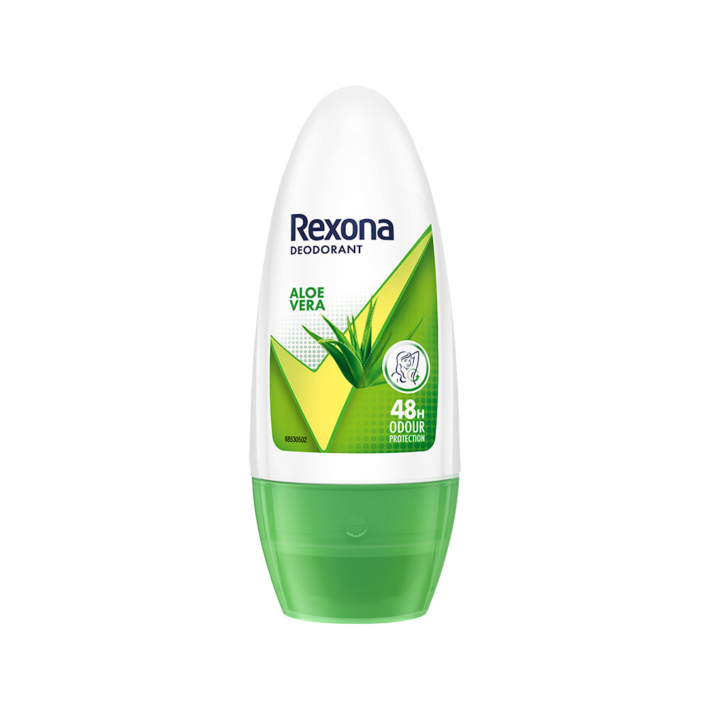 REXONA DEODORANT ALOE VERA ROLL ON 50ML, Pack of 1 REXONA DEODORANT ALOE VERA ROLL ON 50ML, Pack of 1
